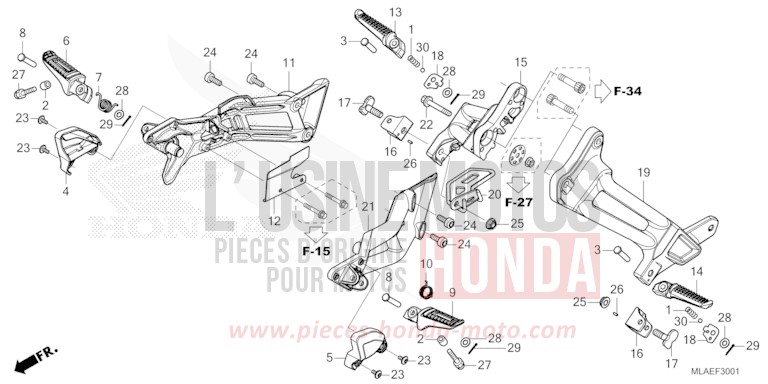 MARCHE (CMX1100A2/D2) de CMX 1100 "Rebel" GUNMETAL BLACK METLLIC (NHC52) de 2024